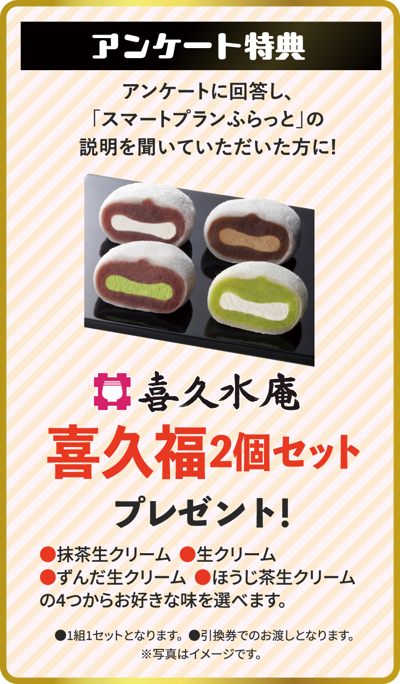 アンケート特典